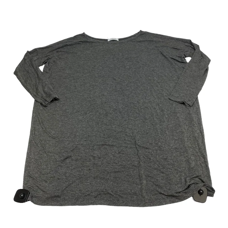 Tunic Long Sleeve By Cherish In Grey, Size: M Business