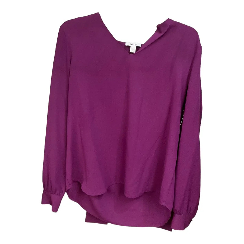 Top Long Sleeve By Bar Iii In Purple, Size: L Elegant Men's Cashmere