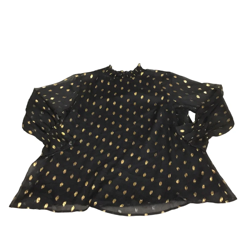 Top Long Sleeve By Lane Bryant In Black, Size: 16 Cclassic Men's Tweed