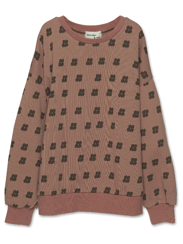 FLORAL SWEATSHIRT-Cinnamon Floral Minimalist Men's Casual 