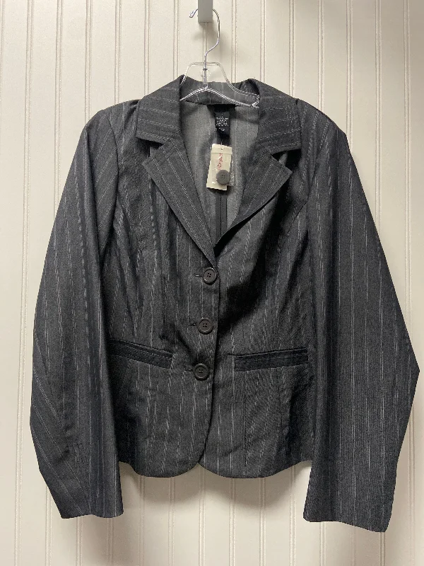 Blazer By Lane Bryant In Striped Pattern, Size: 14 Elegant Men's Formal 