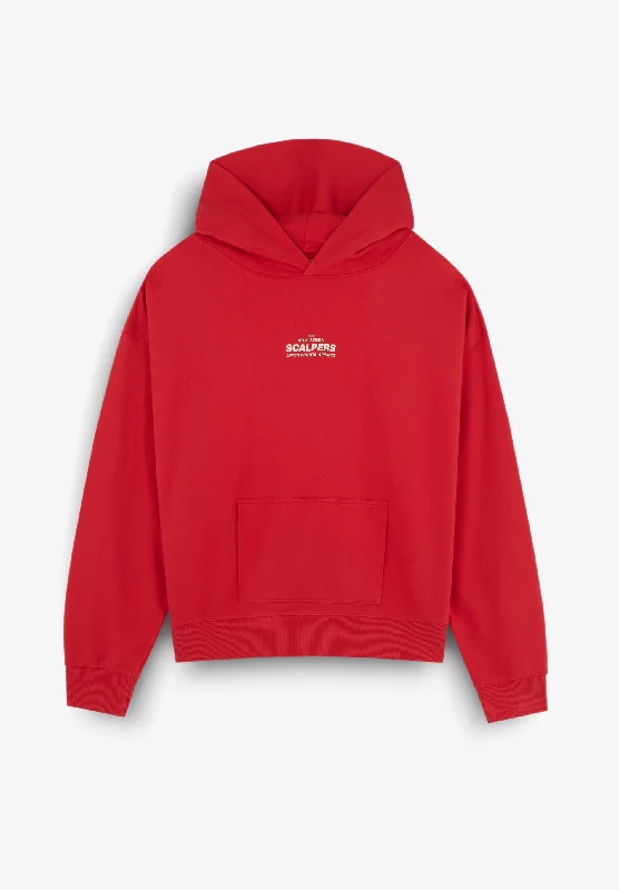 RUBBERISED LOGO HOODIE Edgy Men's Punk