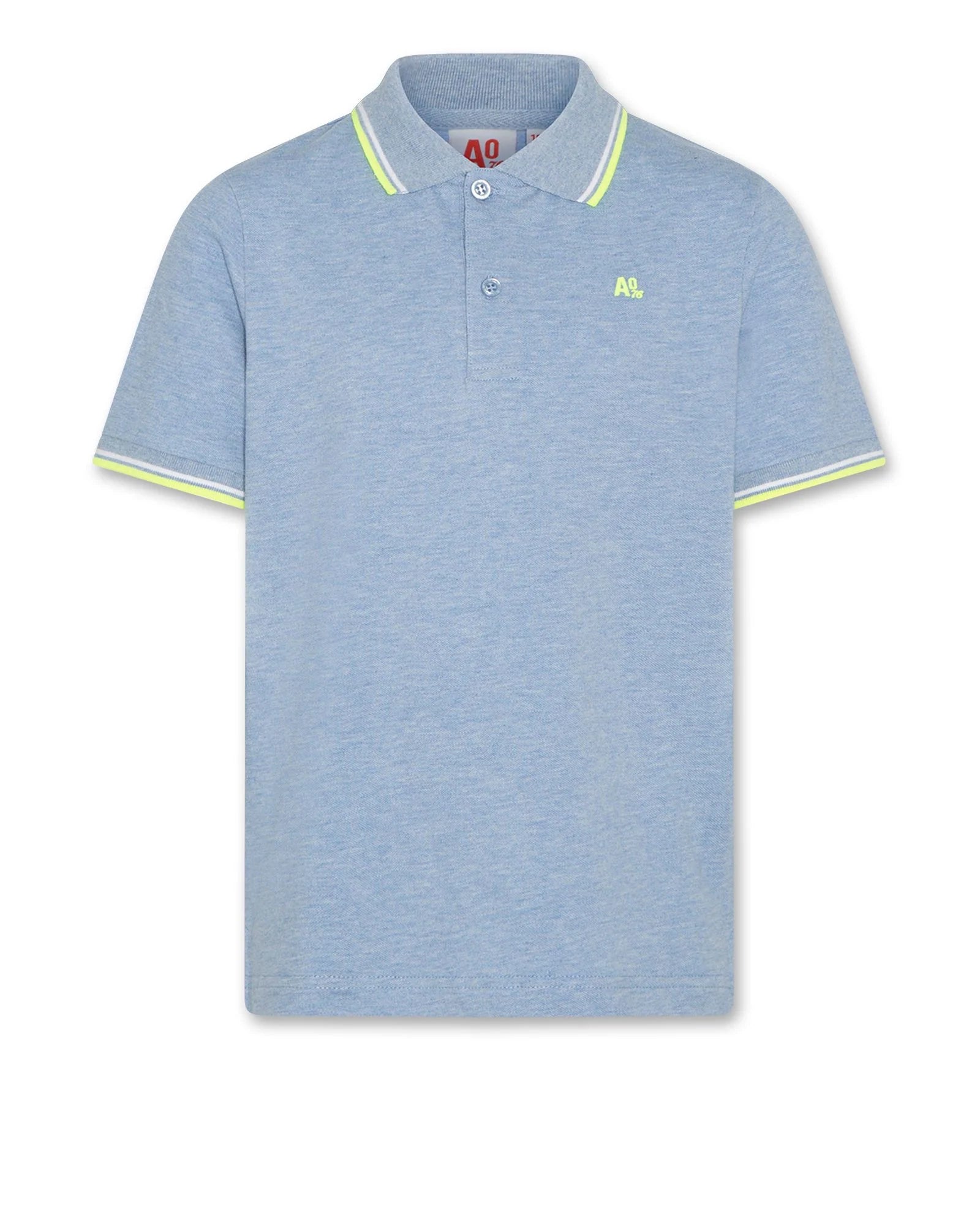 125-2020-161-carter polo t-shirt-Heather Blue Sophisticated Men's French