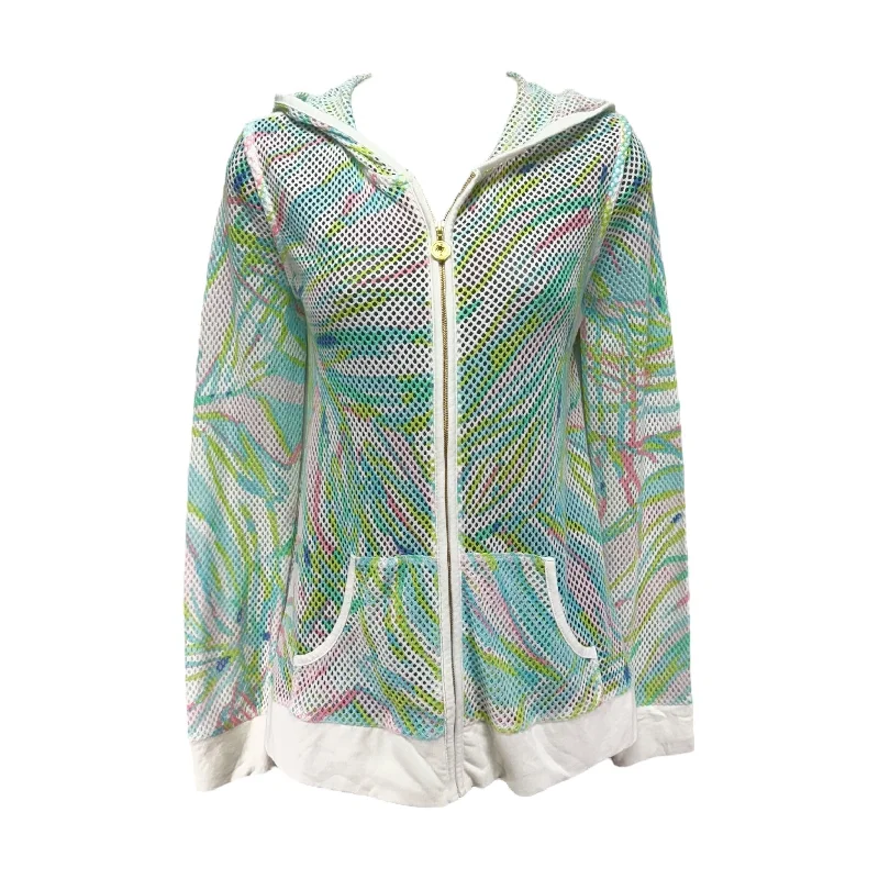 Knit Mesh Hoodie Sweatshirt Designer By Lilly Pulitzer In Multi-colored, Size: S Beach