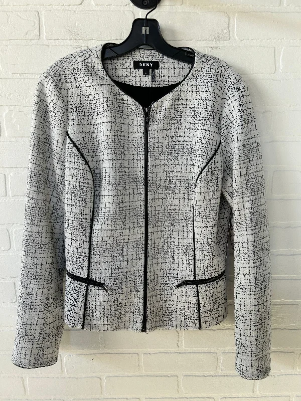 Blazer By Dkny In Black & White, Size: L Beach