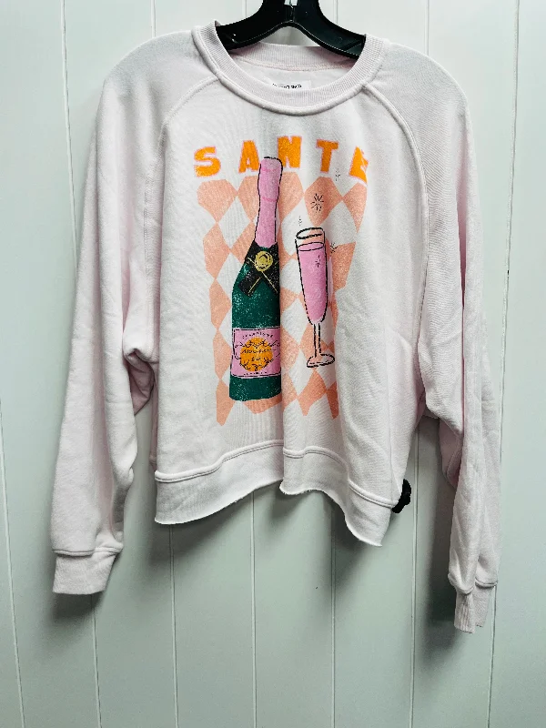Sweatshirt Crewneck By Grayson Threads In Orange & Pink, Size: M Elegant Men's Cashmere