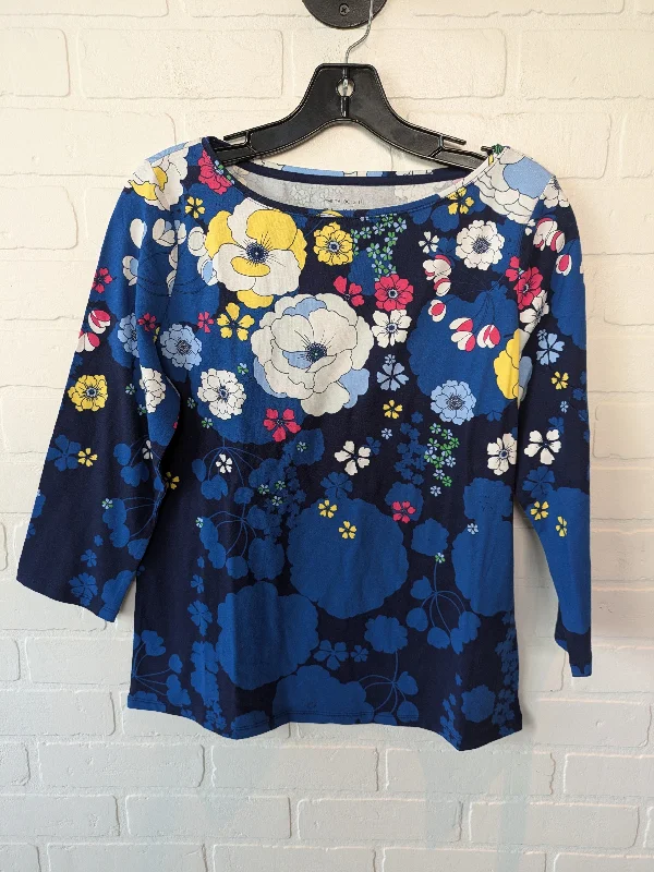 Top 3/4 Sleeve By Talbots In Blue & Pink, Size: M Trendy Men's Bucket