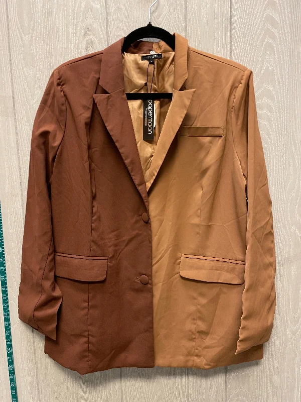 Blazer By Papermoon In Brown, Size: L British Gentleman Style
