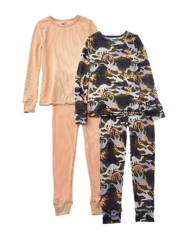Only Boys 4pc Just Chill Pajama Set Hip Men's Retro