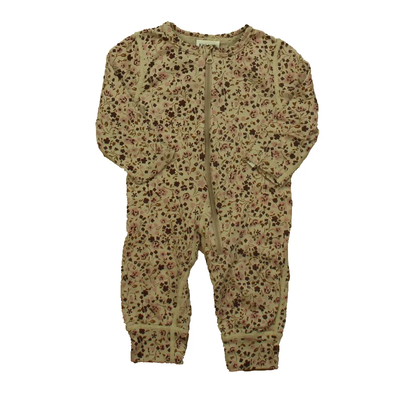 Kuling Girls Mauve Floral 1-piece Non-footed Pajamas Lumberjack