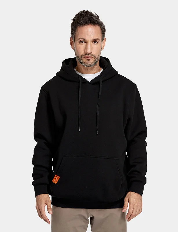 Final Sale - Unisex Heated Pullover Hoodie with Heating on Chests Confident Men's Power