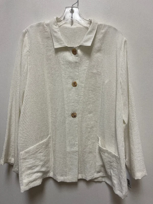 Blazer By Clothes Mentor In Cream, Size: Xl Preppy Men's College