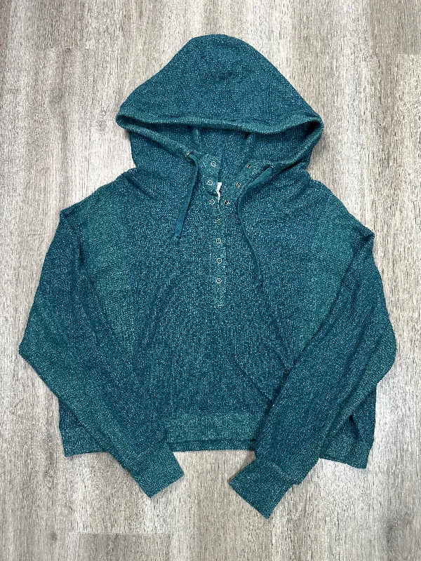 Sweatshirt Hoodie By Daily Practice By Anthropologie In Teal, Size: L Relaxed Men's Beach