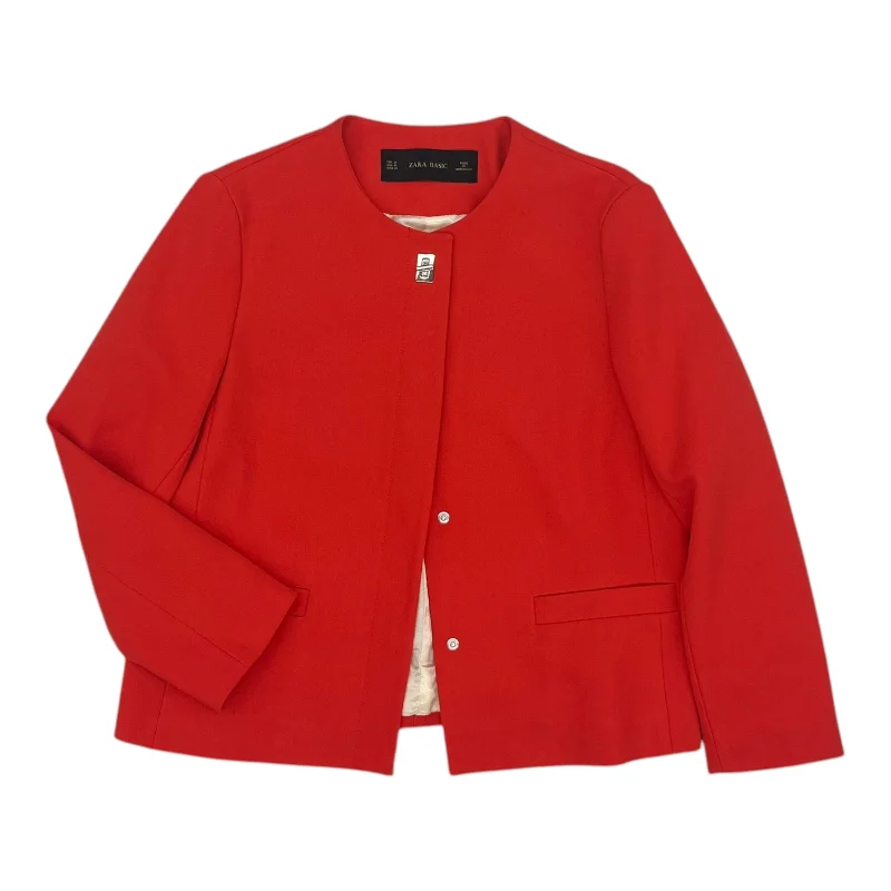 Blazer By Zara Basic In Red, Size:M Dynamic Men's High