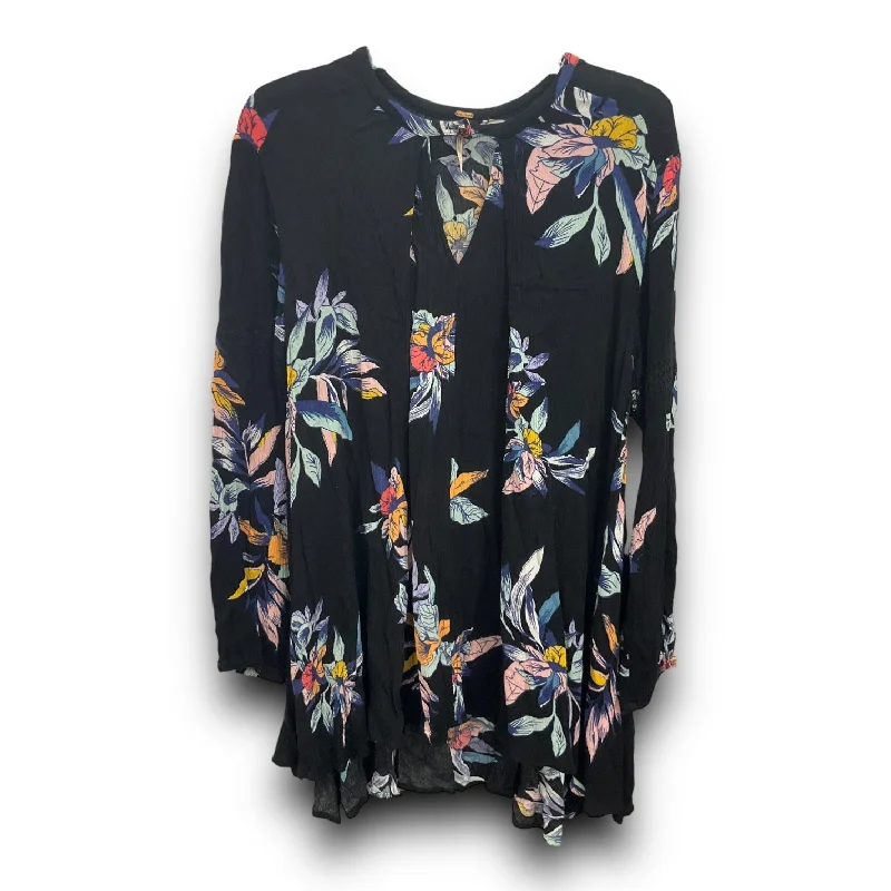 Tunic Long Sleeve By Free People In Multi-colored, Size: S Dynamic Men's Glow