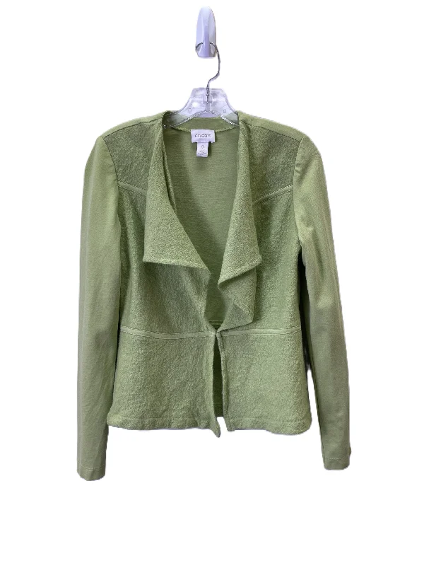 Blazer By Chicos In Green, Size: S Elegant Men's Cashmere