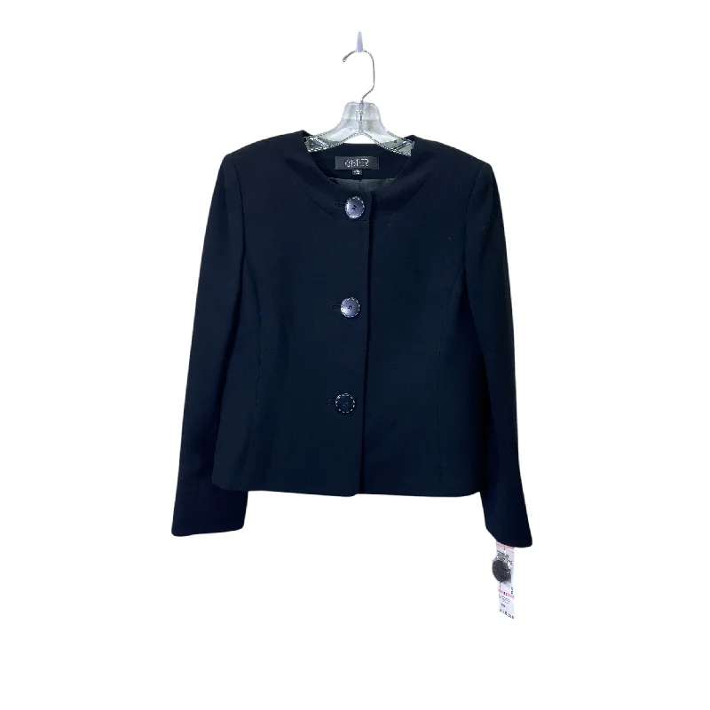 Blazer By Kasper In Black, Size:M Modern Men's Geometric