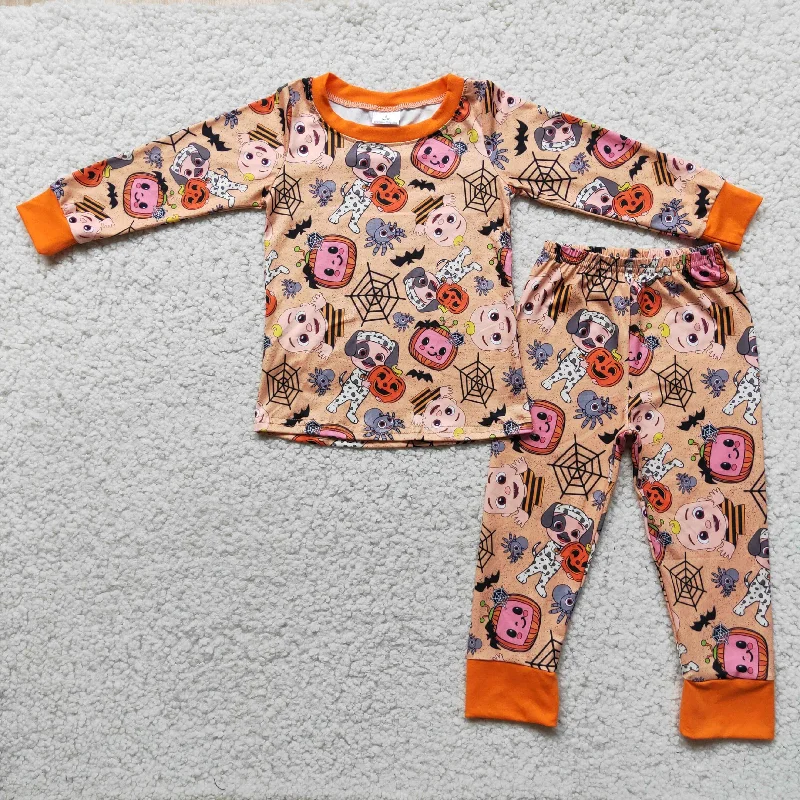 Clearance 6 A10-5 NO MOQ Boys cocomelon Long sleeve pants pajamas set Masculine Men's Thick