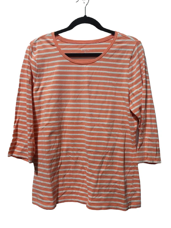 Top 3/4 Sleeve By Limited In Striped Pattern, Size: Xl Vacation