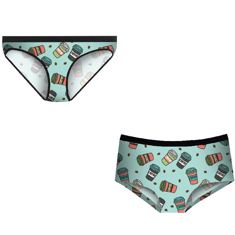 Matching Pairs Cheeky/Bikini - Coffee Casual Men's Loose