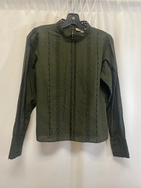 Top Long Sleeve By Loft In Green, Size: Xs Refined Men's Classic 