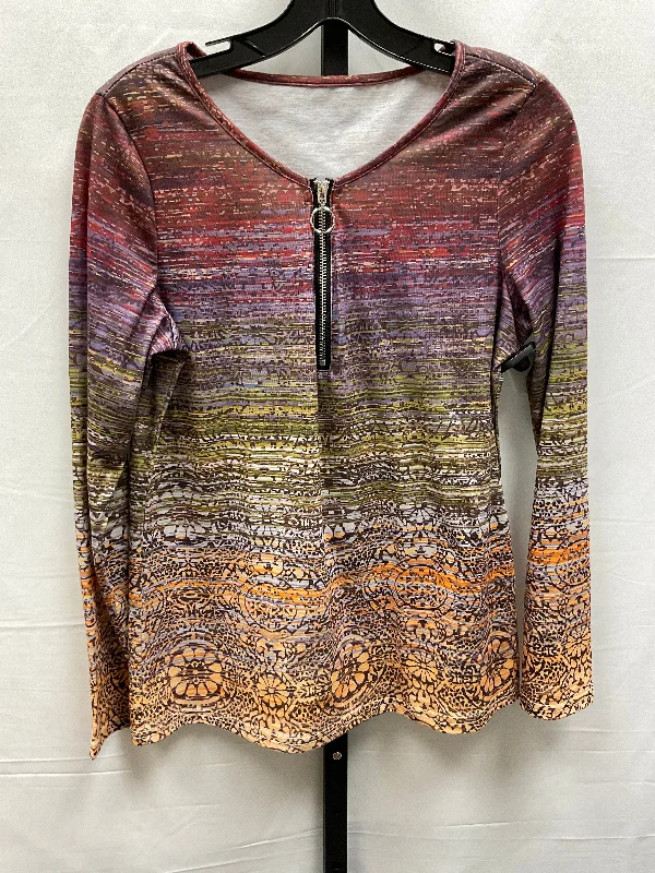 Top Long Sleeve By Clothes Mentor In Multi-colored, Size: S Dapper Men's 1920S