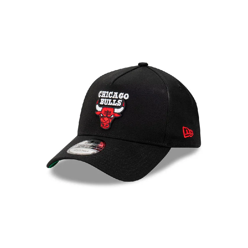 New Era 9FORTY Black A-Frame Chicago Bulls Snapback Cap Hip Men's Urban