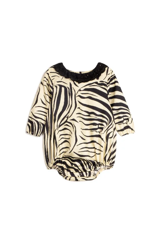 ERCILIA ZEBRA BLACK Trendy Men's Oversized